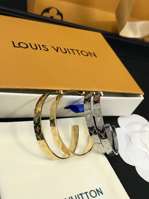 LV Monogram Cuff Vintage Bracelet - Image 6
