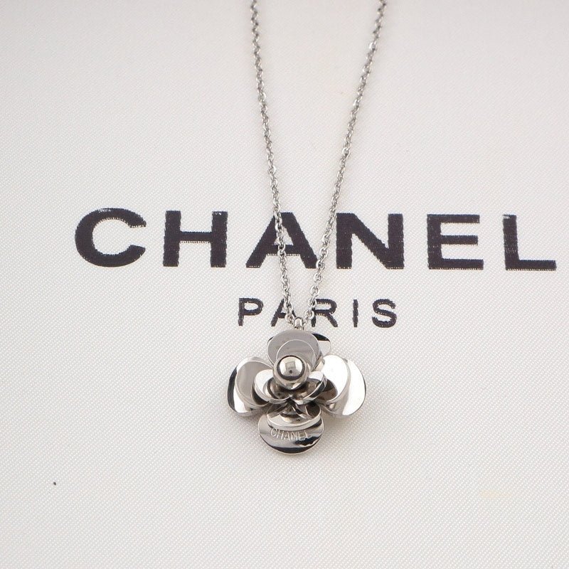 Alternative view of Chanel Three-Tone Metal Camellia Pearl Necklace