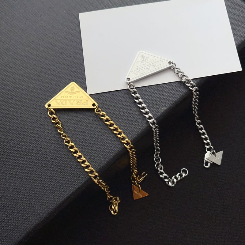 Prada Style Triangle Bracelet