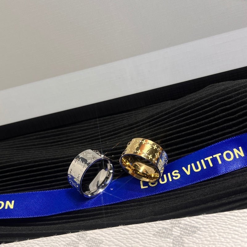 LV Pave Monogram Band Ring