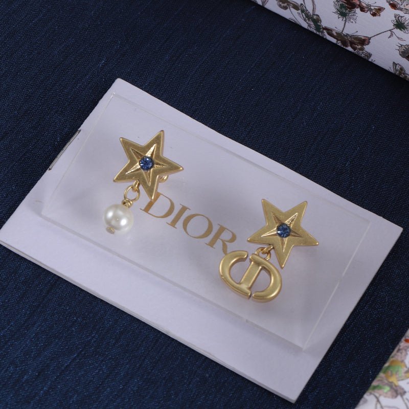 Dior Pearl & Crystal Earrings