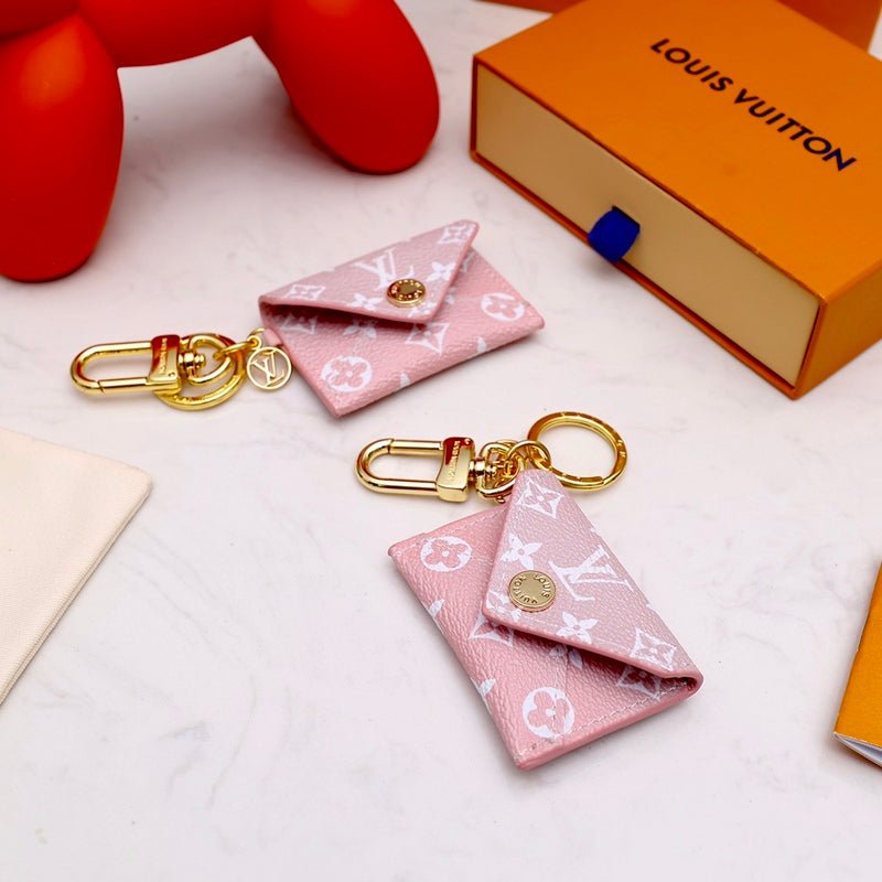 Alternative view of  LV Pink Monogram Canvas Mini  Keychain