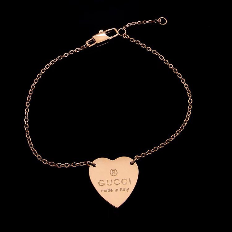 GUCCI Heart Logo Thin Chain Necklace Set - Image 4