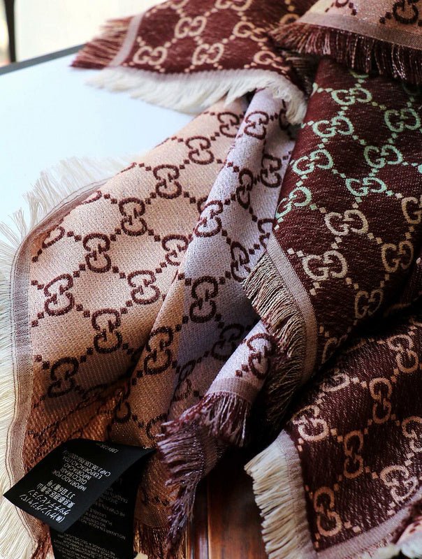 GSC21 Scarf 140-140CM 31% rayon, 28% cotton, 23% wool, 10% silk, 8% metal fiber Can choose Box - Image 31