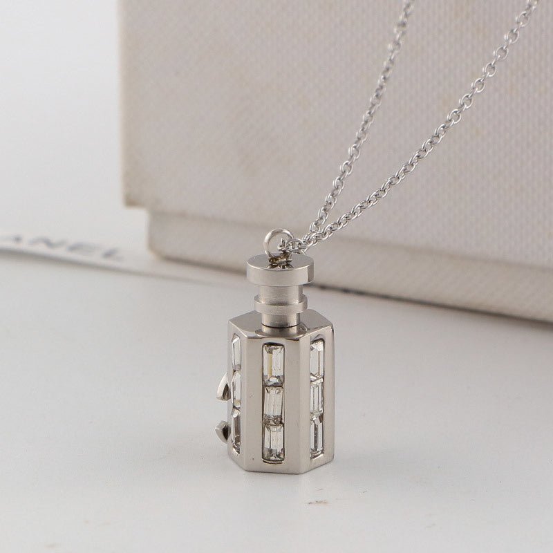 Chanel Inlaid Crystal Perfume Bottle Pendant - Image 5