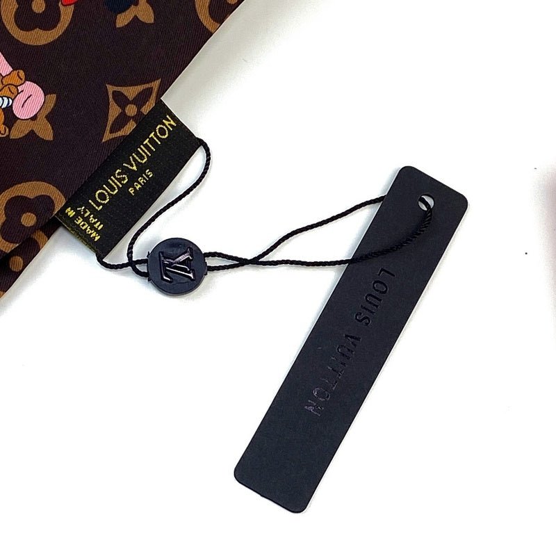 LV Disney Mickey Monogram Twilly Print Scarf - Image 4