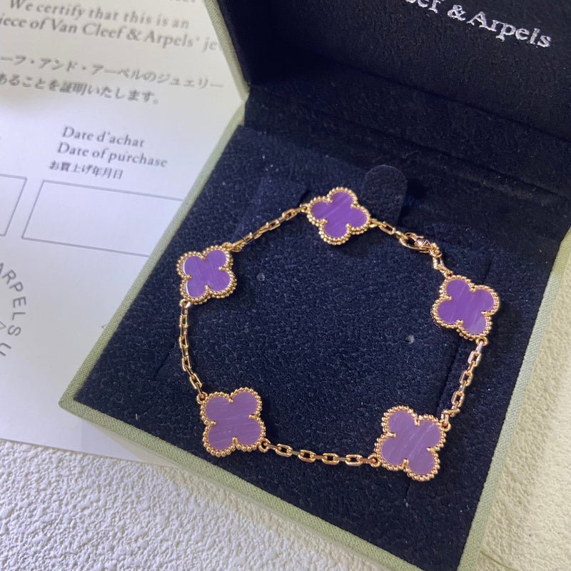 AVSB10 Violet multiflower bracelet jewelry - Image 3