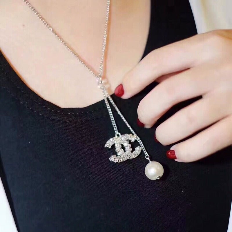 Chanel Crystal CC Pearl Drop - Image 7