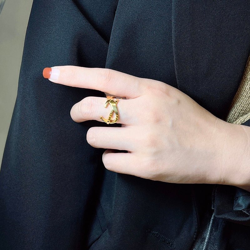 YSL Open Logo Ring Luxury - Image 9