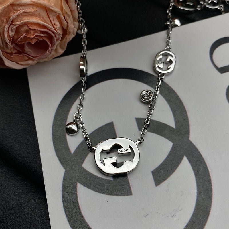 Alternative view of GUN1 Necklace 316L steel plating gold Jewelry
