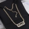 Chanel Crystal Logo Plaque Cuban