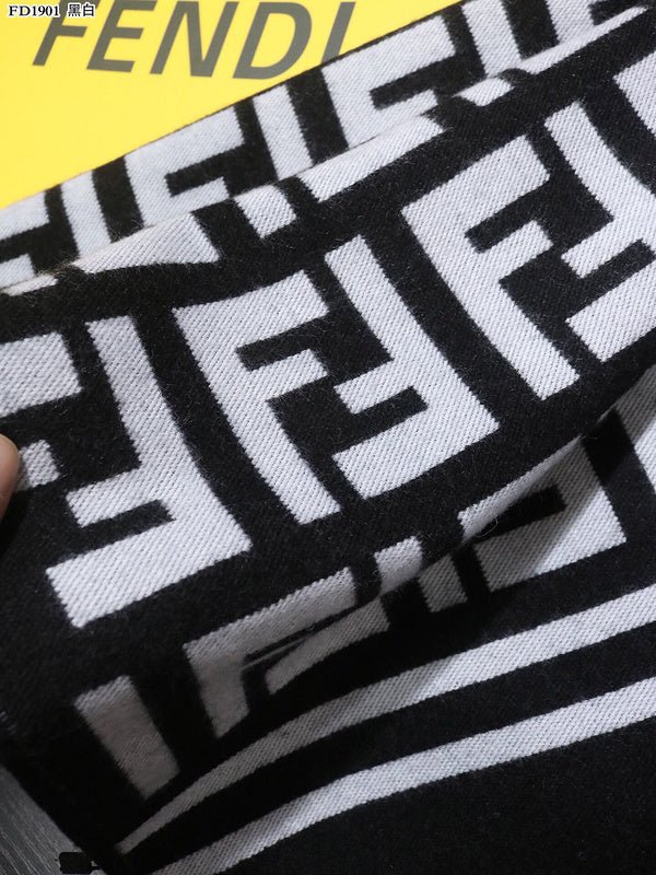 Fendi Wool Blend FF Monogram Scarf - Image 4