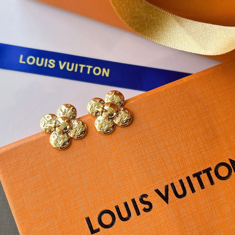 LV Monogram Flower Earrings - Image 4