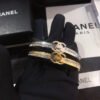 Chanel Half Rhinestone Gold Silver