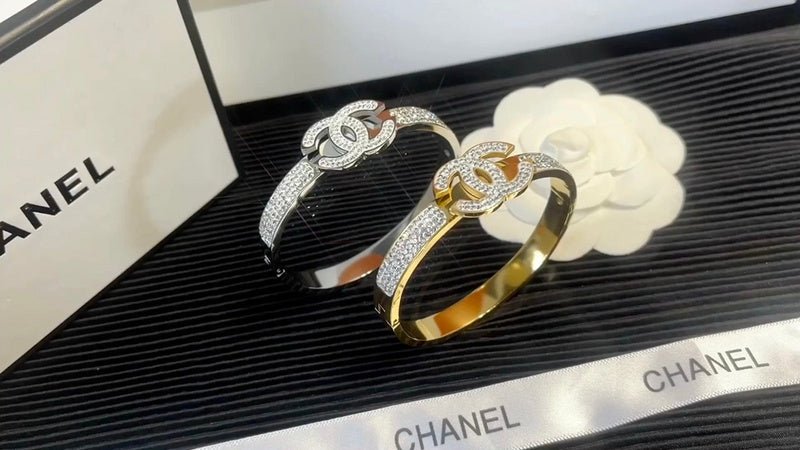 Chanel Two-Tone Full Crystal CC - Image 10