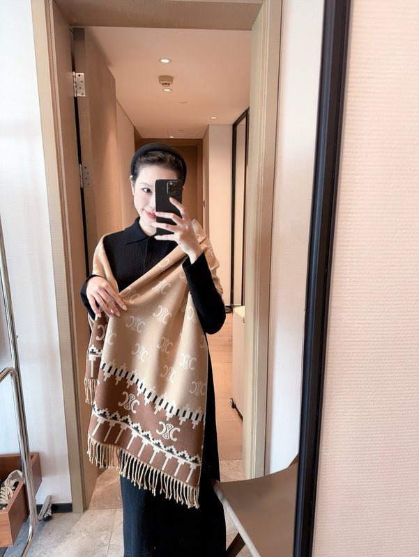 CSC8 Cashmere blend 65-180CM Scarf - Image 13