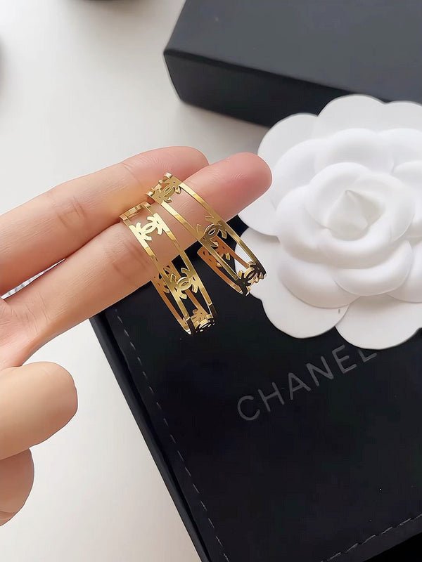 Chanel Hollow Cutout CC Gold - Image 6
