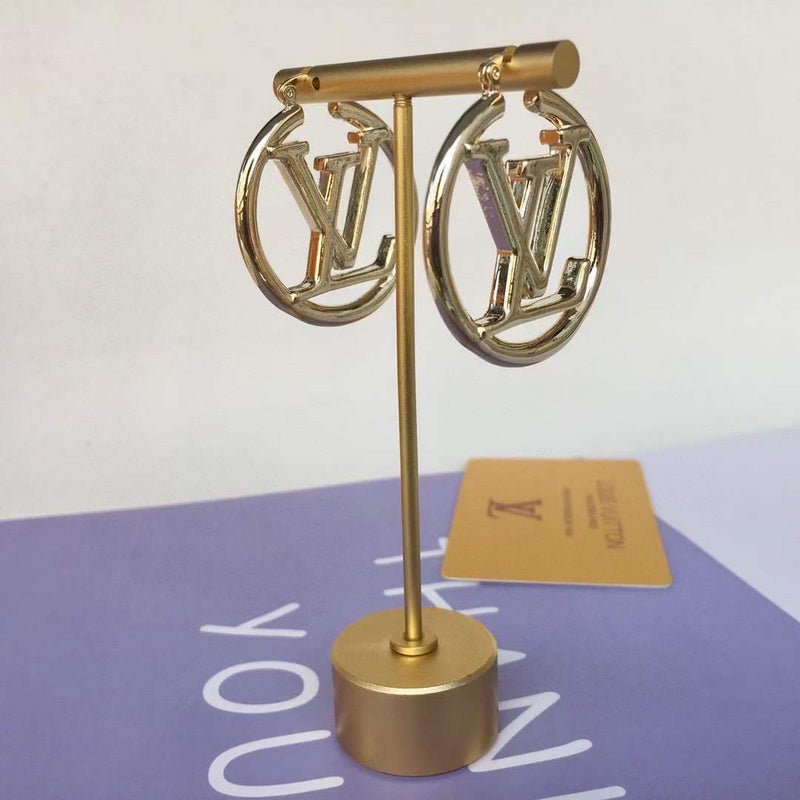Alternative view of LV Open Logo Hoop Earrings