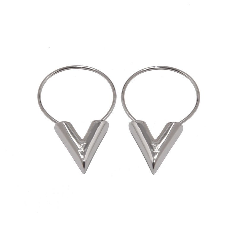 Alternative view of LV V-Shaped Hoop Earrings