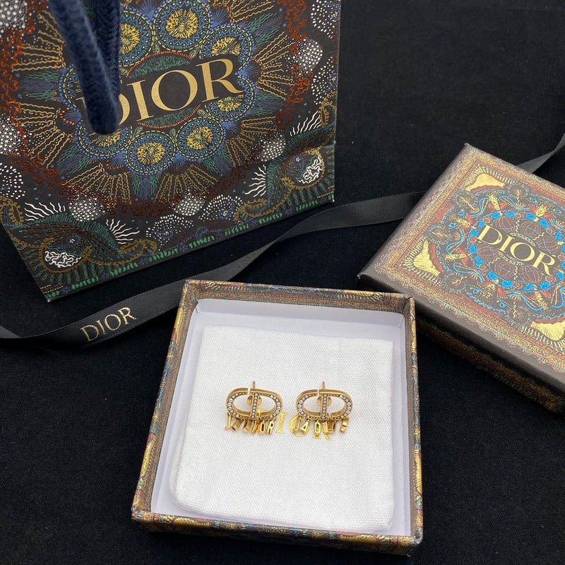 Alternative view of Dior Pearl CD Logo Earrings