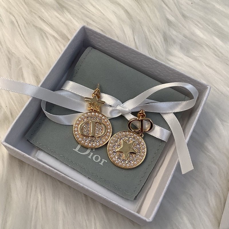 Alternative view of Dior Bicolor Chain Dangle Earrings
