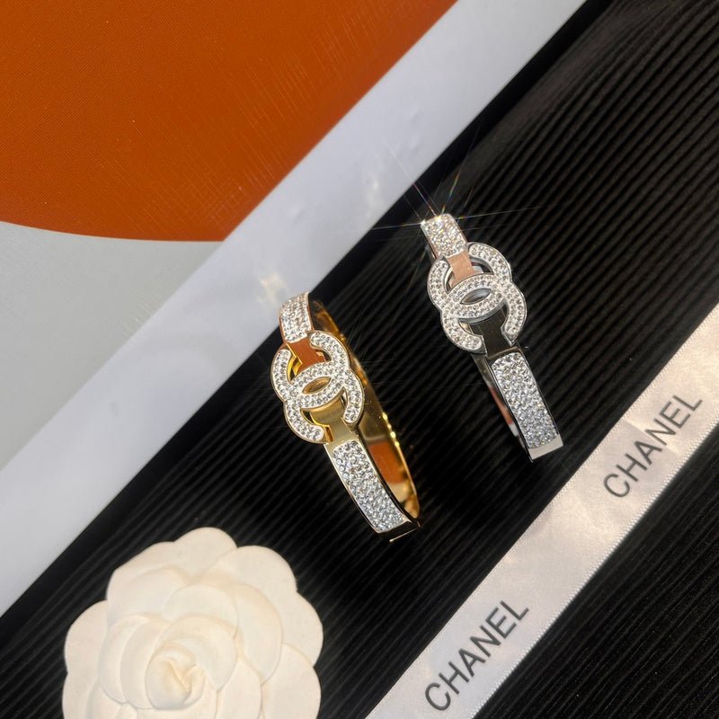 Chanel Two-Tone Full Crystal CC - Image 3