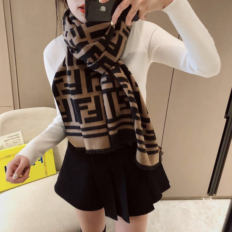 Fendi Wool Blend FF Monogram Scarf - Image 7