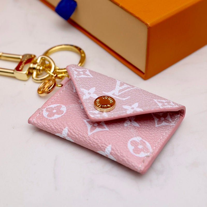 LV Pink Monogram Canvas Mini Keychain