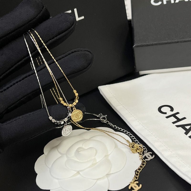 Chanel Crystal CC Bead Necklace - Image 6