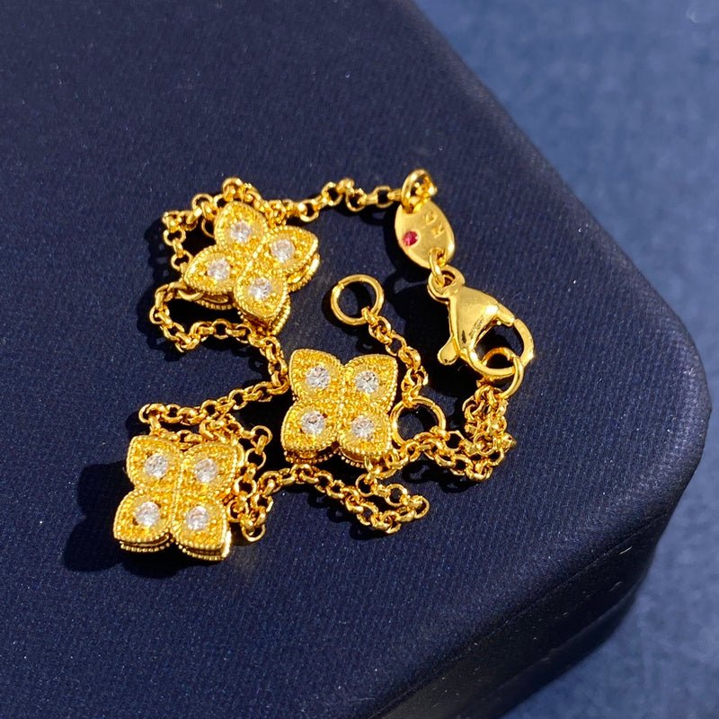 VAB40 Bracelet 18K plating gold Jewelry about 16cm+1cm+1cm Jewelry - Image 3