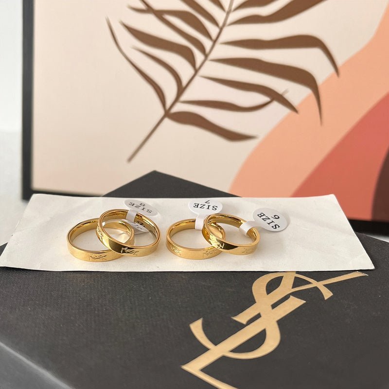 YSL Multi-Band Gold Ring