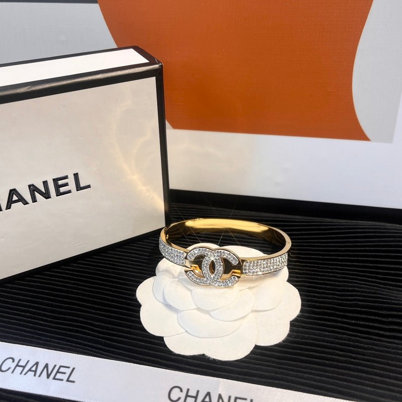 Chanel Two-Tone Full Crystal CC - Image 5