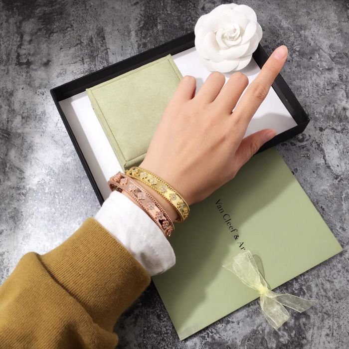 VAB7 V gold, kaleidoscope bracelet VAC bracelet for women about 19 cm will not fade - Image 5