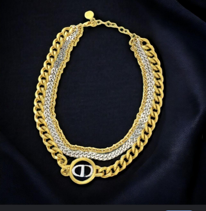 Alternative view of Dior Two-Tone CD Chain Bracelet