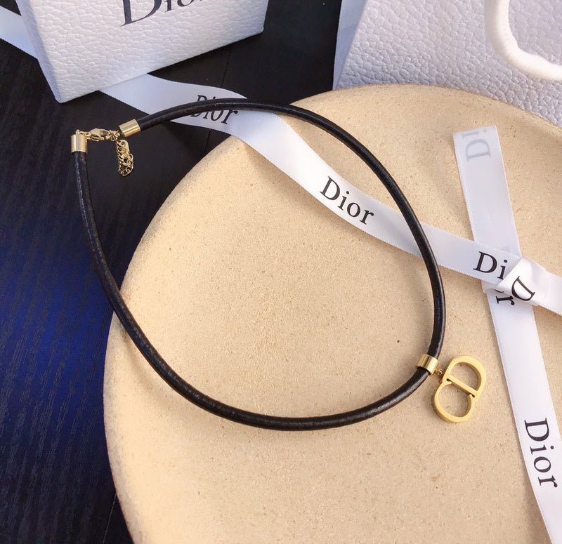 Dior Leather CD Choker