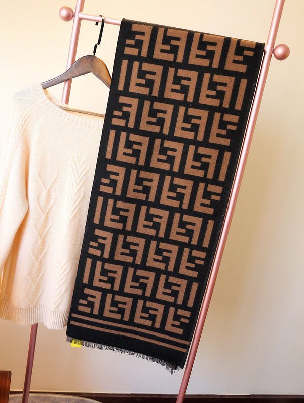 Alternative view of Fendi Wool Blend FF Monogram Scarf