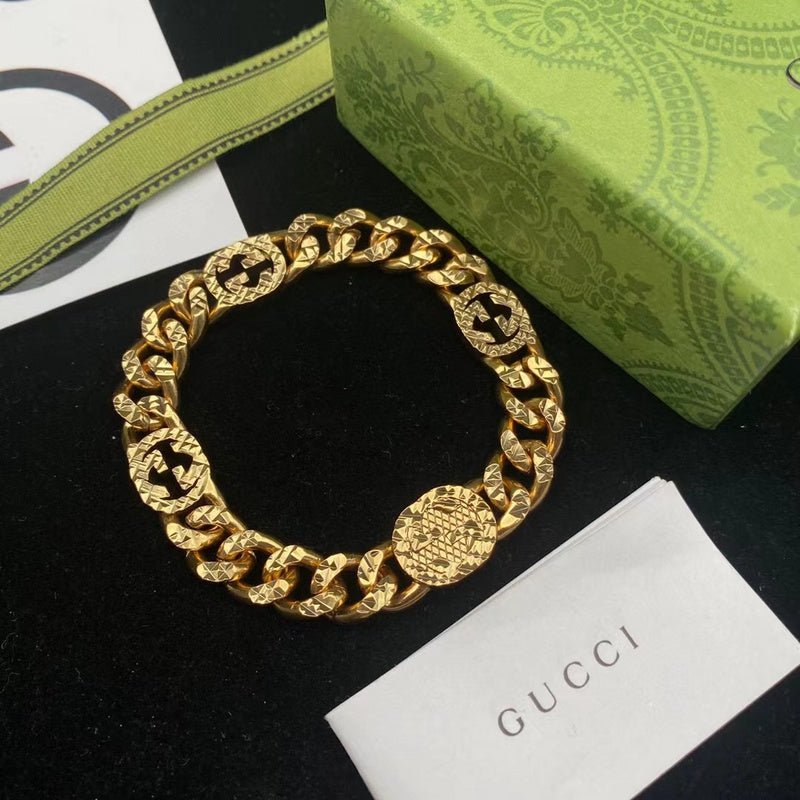 GUCCI Multi-Tone Hollow GG Necklace Set - Image 5