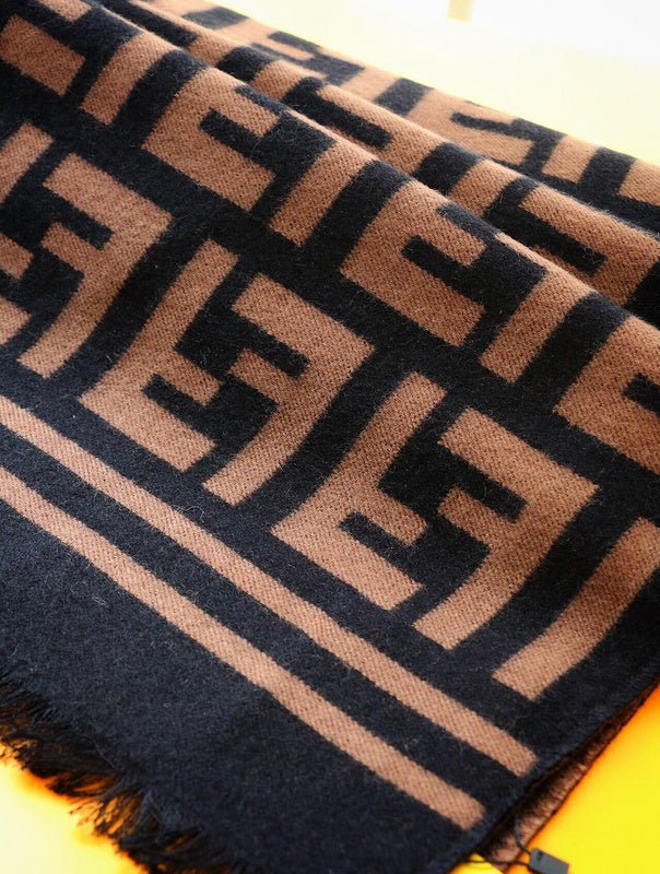 Fendi Wool Blend FF Monogram Scarf - Image 7