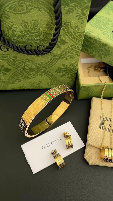 GUCCI Web Stripe Jewelry Set - Image 8