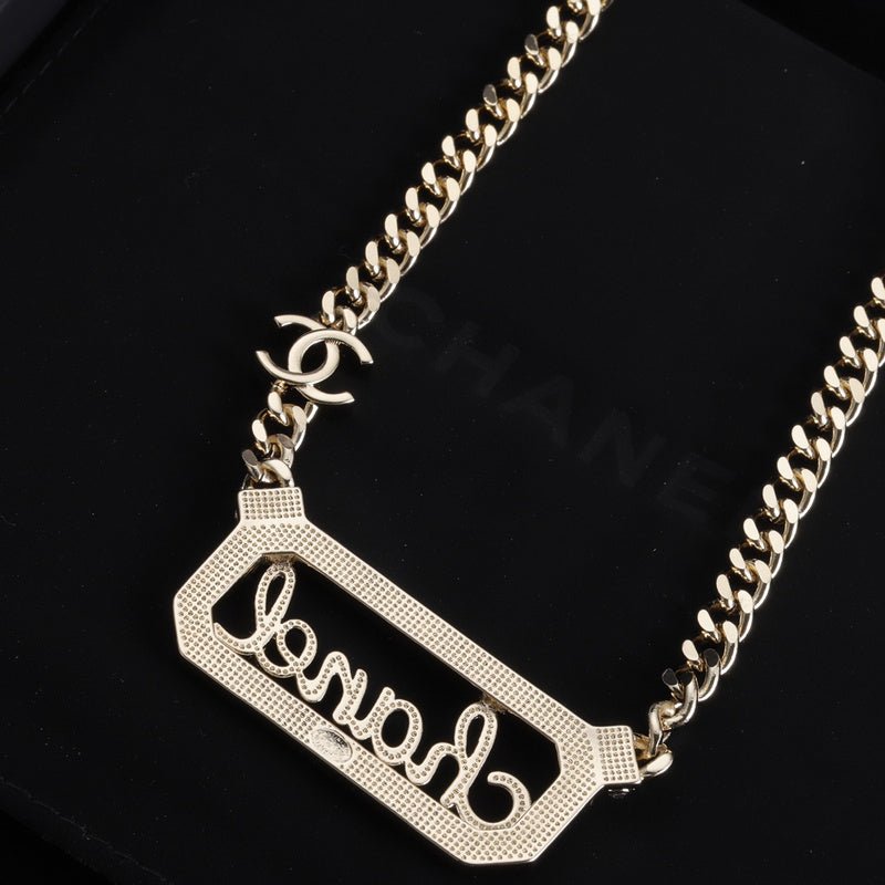 Chanel Crystal Logo Plaque Cuban - Image 4