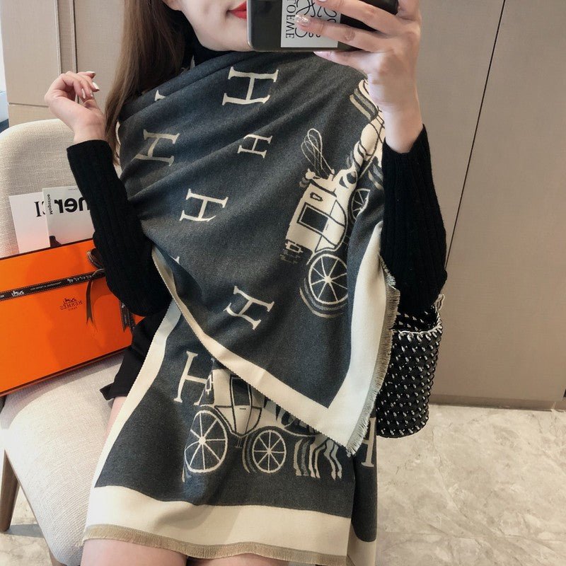 XHC2 cashmere blend 65-180CM Scarf - Image 14