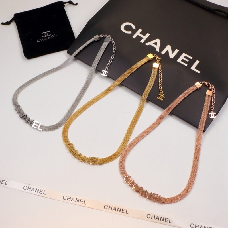 Chanel Multi-Tone Chain Bracelet Set