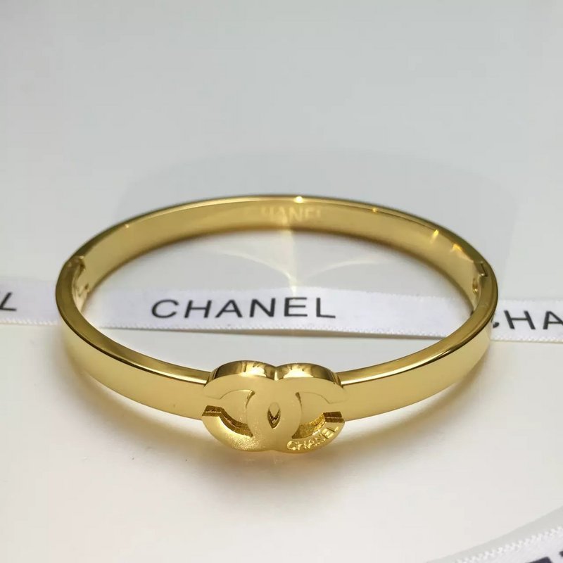 CHANEL Titanium Steel Double C Thin Gold