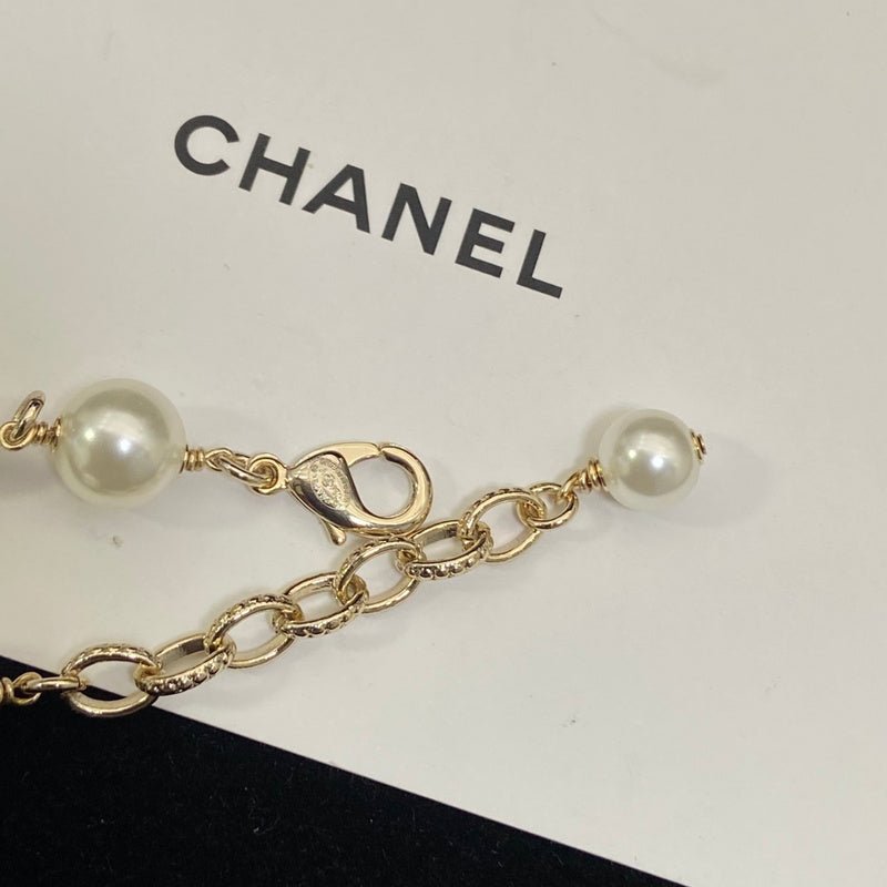 Alternative view of Chanel Crystal Double C Pearl Bracelet