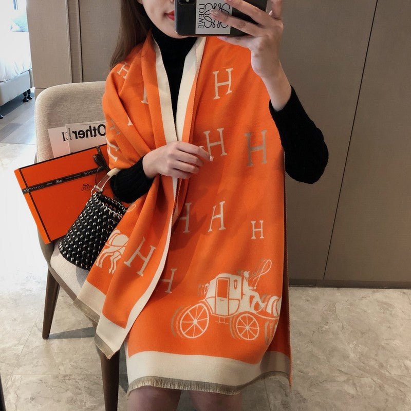 XHC2 cashmere blend 65-180CM Scarf - Image 5