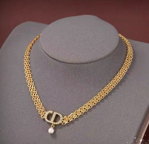 Dior Layered CD Pearl Choker