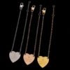 GUCCI Heart Logo Thin Chain Necklace Set
