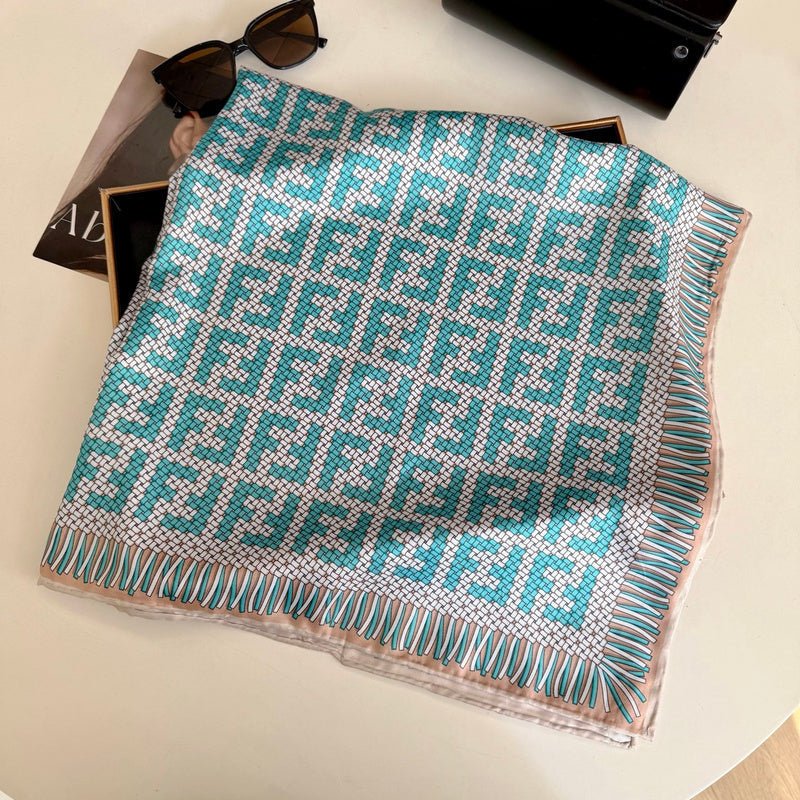 Fendi Woven FF Monogram Silk Scarf - Image 11