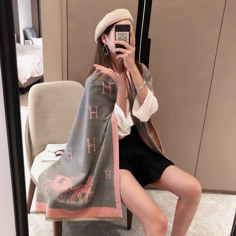 XHC2 cashmere blend 65-180CM Scarf - Image 17
