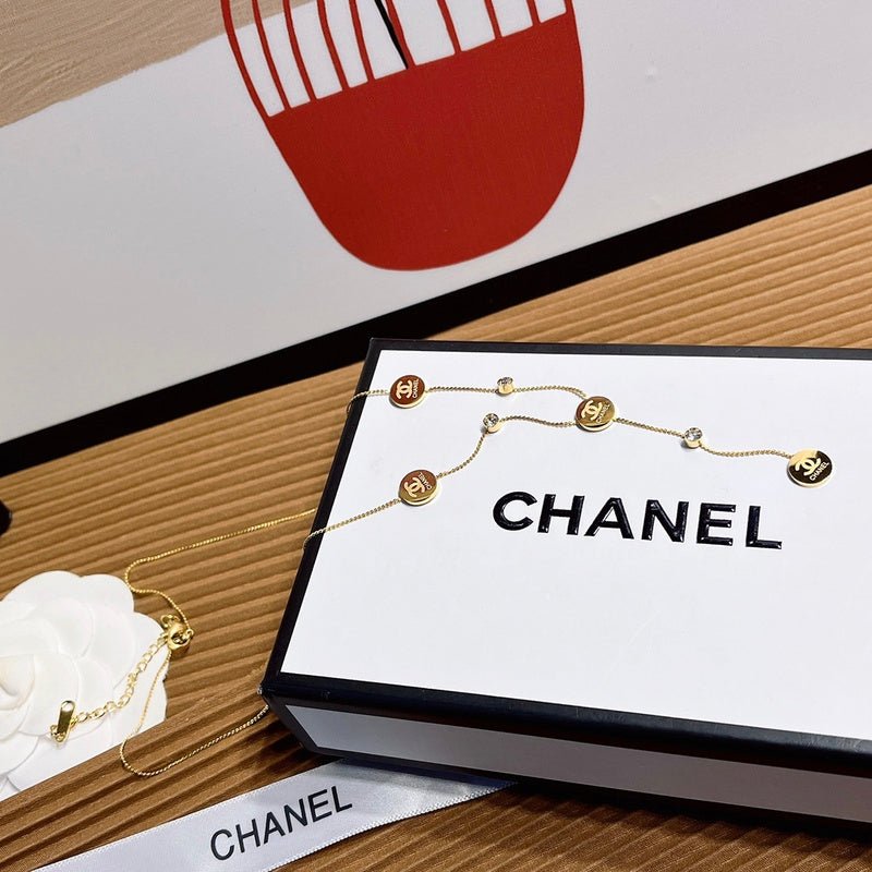 Chanel Gold Multi Round CC Y-Drop Long Necklace - Image 7
